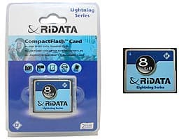 Ridata добавляет в серию 233X Lightning Series CompactFlash карту объемом 32 ГБ